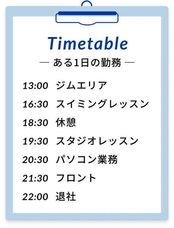 タイムテーブル